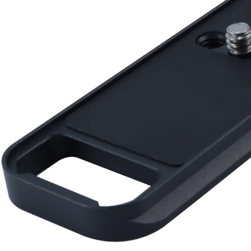 Placa de liberación rápida Ubric X-E5 en L con mango de madera para trípodes Arca 4
