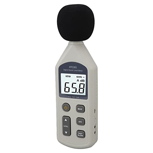 XHTLLO Decibel Meter, Portable Data Transmission LCD Decibel Meter, High Accuracy 30 to 130dBA Noise Detector with Backlight, USB Powered Sound Level Meter for Hospitals, Shopping Malls, and More