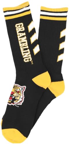 Big Boy Grambling State Tigers S6 Mens Athletic Socks [Black] - ID#68095