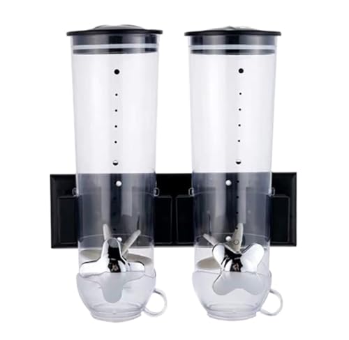Dispenser per cereali, contenitore per riso da parete, contenitore multi-scomparto per snack e cereali, design ermetico