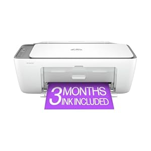 HP DeskJet 2855e Wireless All-in-One Color Inkjet Printer, Scanner, Copier, Best-for-home, 3 months of Instant Ink included (588S5A)