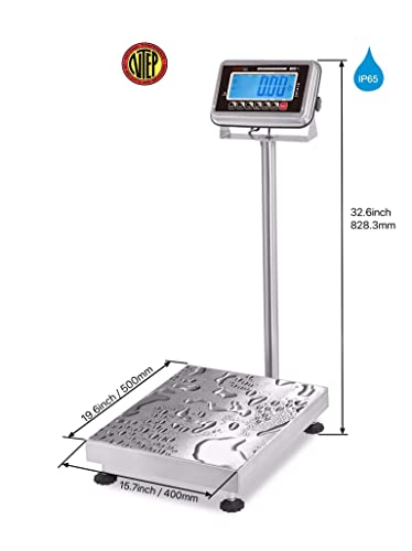 Báscula de banco VisionTechShop TBWS-200 200lb LCD miniatura 6
