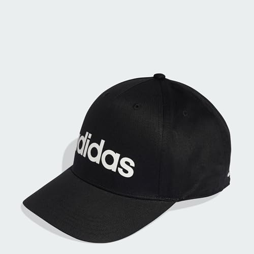 adidas Unisex Linear Baseball Hat, Black/White, S-M – Ansicht 5