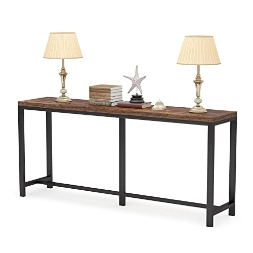 TribeSigns Rustic Long Console Table, Inch Extra Long Sofa Table