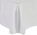 Clara Clark Premier 1800 Collection Solid Bed Skirt Dust Ruffle, King, White