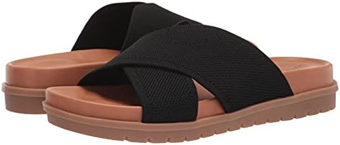 Lucky Brand Women's Sieko Flat Sandal, Black, 8.5 | Image 6
