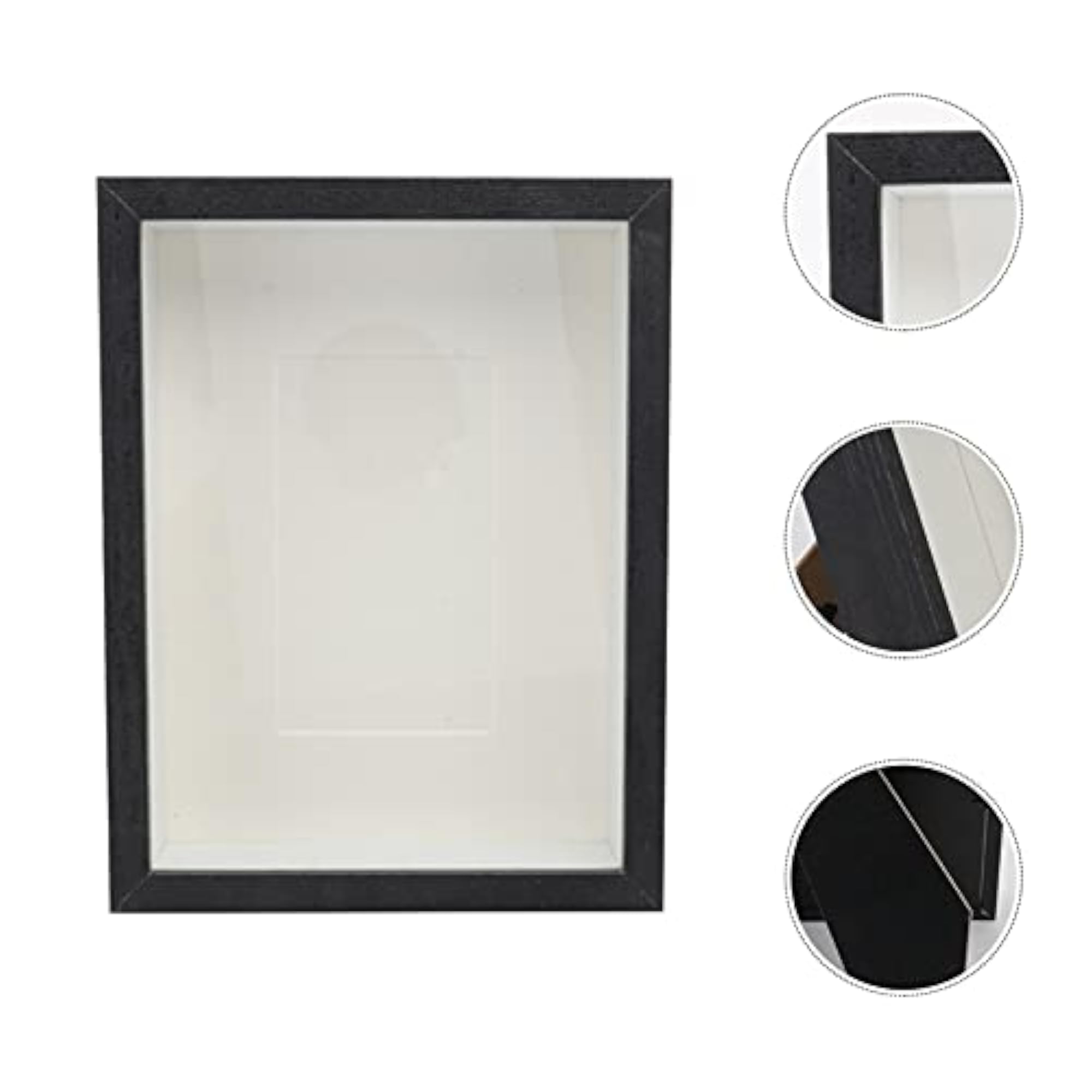 Black Shadow Box Frame for Dried Flower Display