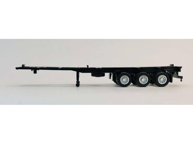 Container Chassis for 3-Axle 40ft Trailer 1/87 (HO) Plastic Model by Promotex 005315BK