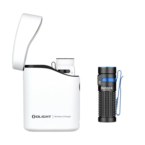 OLIGHT Baton4 Premium Edition EDC Flashlights 1300 Lumens with Type-C Charging Box Bundle with Baton4 Rechargeable Portable Light