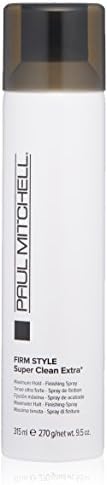 Paul Mitchell Super Clean Extra Finishing Hairspray, Maximum Hold, Shiny Finish, For All Hair Types, 9.5 oz.