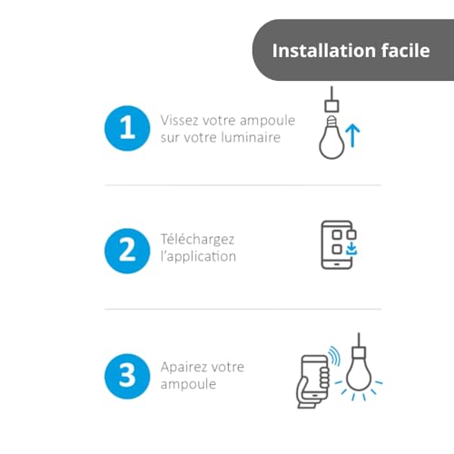 Ampoule connectée E27 pour modifier l'éclairage de votre salon