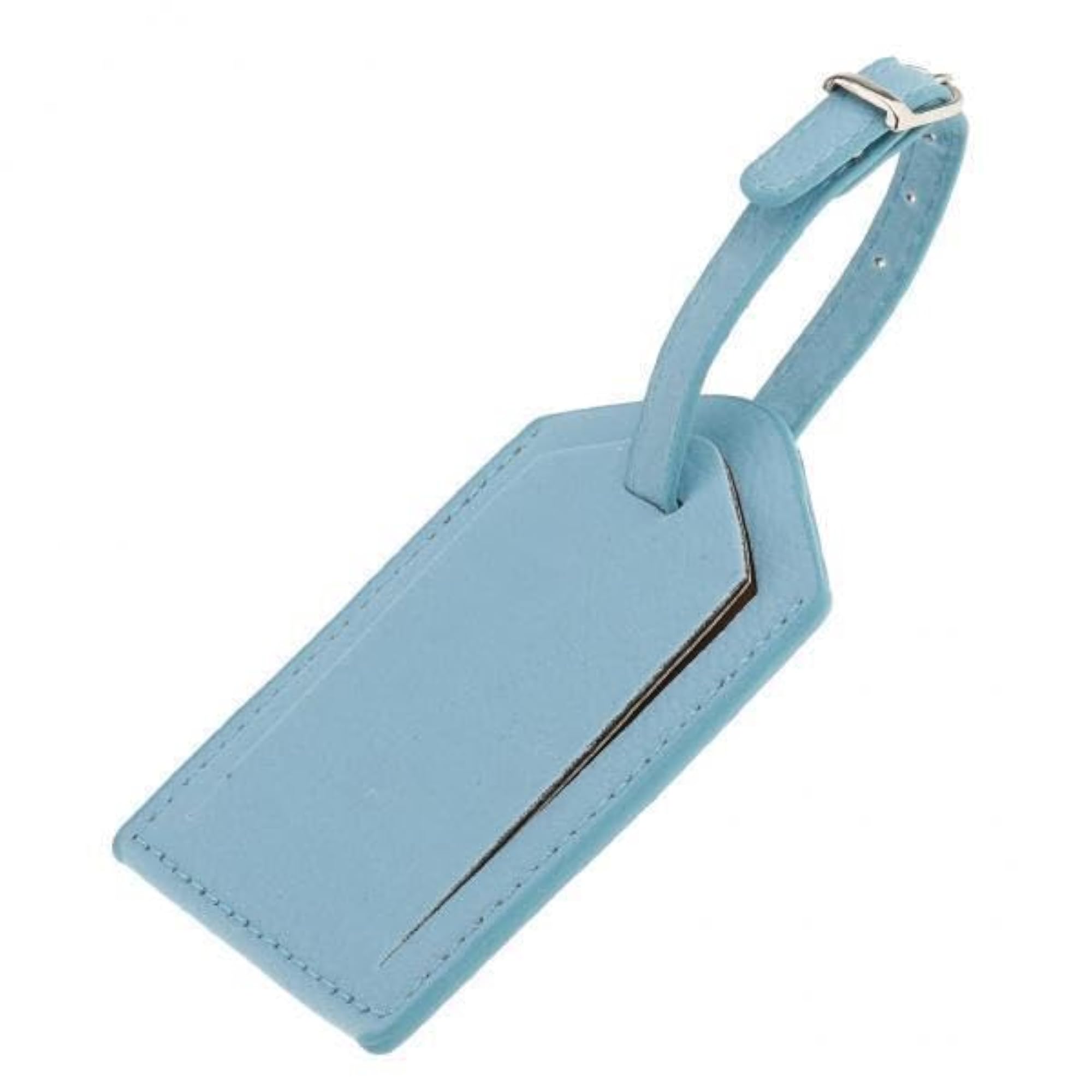 2 Piece PU Leather Luggage Tag Travel Suitcase ID Label Set