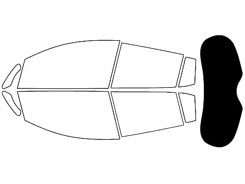 Rvinyl Window Tint Kit Compatible with Nissan Leaf 2011-2017 - Rear Windshield Precut Kit - 5%