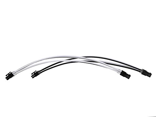 Formulamod Sleeve Extension Power Supply Cable Kit 18AWG ATX 24P+ EPS 8-P+PCI-E8-P with Combs for PSU to Motherboard/GPU Fm-NCK3 (Black Silver White)