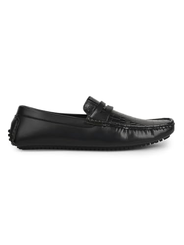 Image of Bata 8516: Ben Plain E Black Loafer Slip-On Casual Shoes for Men