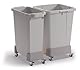 Durable Rollwagen für Mülleimer DURABIN® 60L, Rolluntersatz aus recycl. PP, verkettbar, graphit, 334037