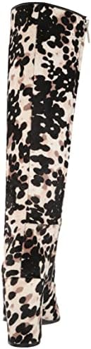 Kenneth Cole Women's Women's Justin High Heel Knee Boot, Black/White, 6 | Image 2