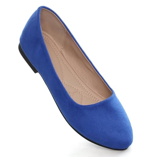 Image of Dear Time Women's Flats Comfortable Slip On Ballet Flats Soft Solid Casual Shoes