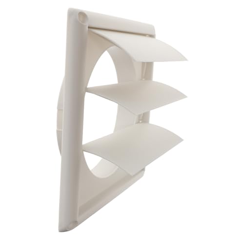 SEWACC 空調排風口 通気換気用エアコン用グリル フィルター付 活動百葉 排気口カバー 径 風雨 動物侵入防止 壁面取付簡単