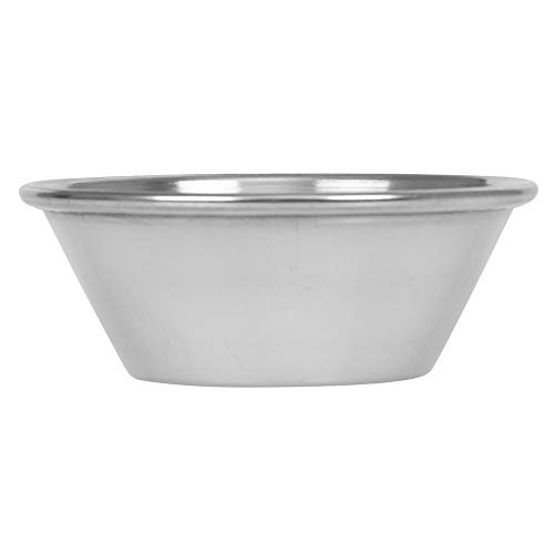 (72 Pack) Small Sauce Cups 1.5 oz, Commercial Grade Stainless Steel Dipping Sauce Cups, Individual Condiment Cups/Portion Cups/Ramekins by Tezzorio