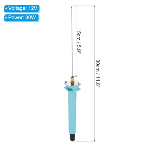 PATIKIL 15CM 30W 12V Foam Cutting Pen, Electric Hot Foam Cutter Pen Cutting Machine Pen Tool Hand Held Engraver for DIY Art Craft Blue - Image 2