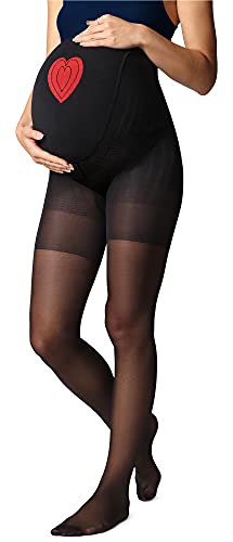 Be Mammy Collant Lingerie de Maternité Femme 40 DEN BE-1121 (Noir, S) Cover