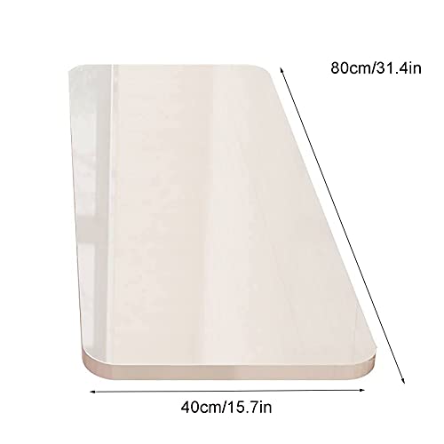 Table pliante fixée au mur avec abattant robuste et discret