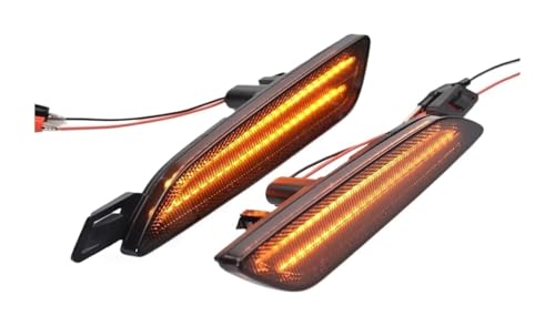 Indicateur lumineux miroir version américaine ambre avec lentille noire fumée