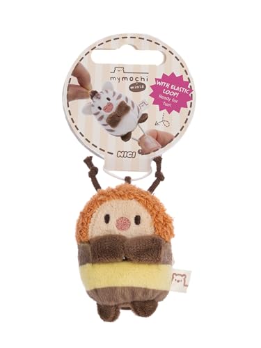 Kuscheltier Hummel Hadshi 5cm - braun - Stofftier aus weichem Plüsch niedliches Plüschtier zum Kuscheln und Spielen für Kinder & Erwachsene tolle Geschenkidee | 62923