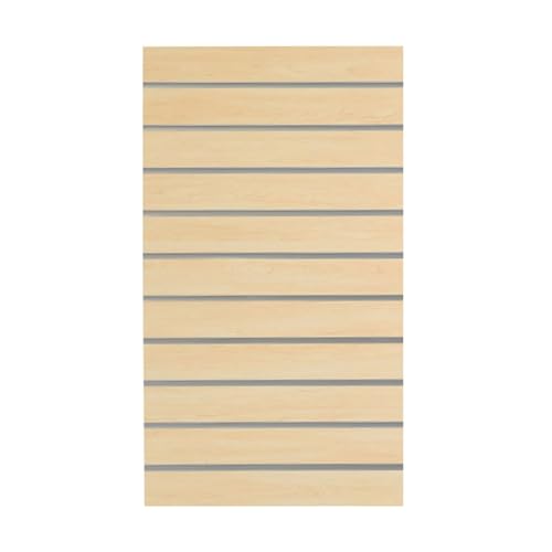 Generic Panneau à lattes robuste pour garage, étagère murale pour maison, atelier, salle de bain, cuisine, outils d'artisanat, panneau perforé, couleur érable 60 x...