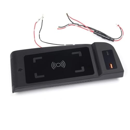 Cargador inalámbrico 15W de consola para Toyota Alphard RHD con fijación antideslizante