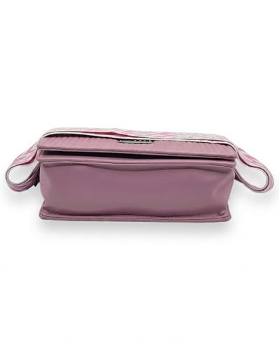 Image of KRIFTY Sling Bag with Geometric Patterned Strap, Flap Closure, Adjustable Crossbody Strap For Women's /Girls