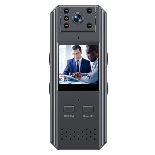 Caméra de poitrine 4K et enregistreur vidéo vocal avec vision nocturne IR