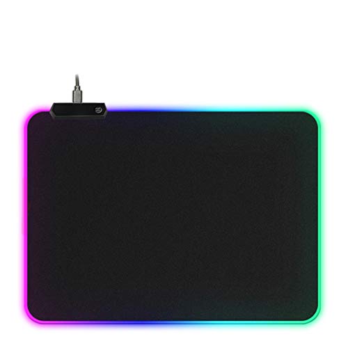 Tititek Wireless Mouse Pad Gaming Computer PC Laptop Accessories Extended Mousepad Gaming Keyboard Non-Slip Rubber Desk Mat 13.78x9.85x0.16 inches (350x250x4mm)