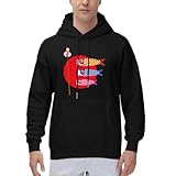 [BFLCWM] パーカー メンズ 和風 鯉のぼり スウェット 長袖 トレーナー トップス フード付き 大きいサイズ おしゃれ カジュアル ファッション 部屋着