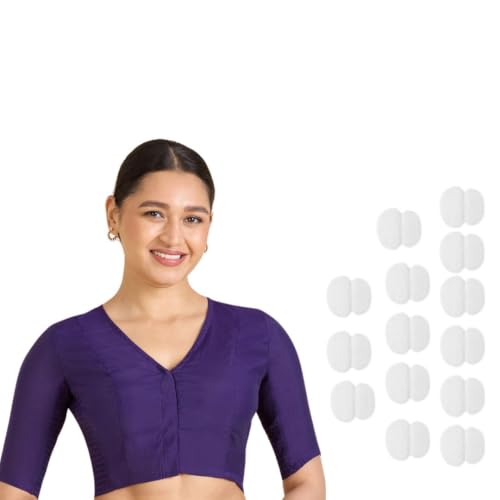 Image of Studio Shringaar Women's Cotton Stretchable (Smocked) Readymade Saree Blouse