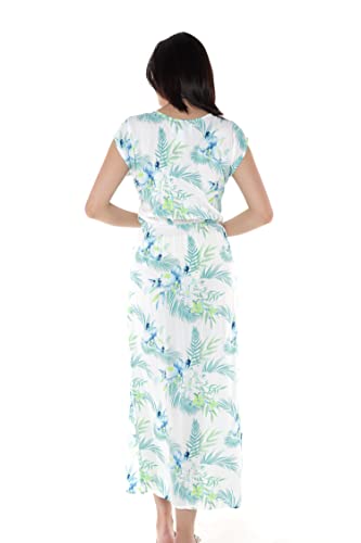 Image of Hawaii Hangover Family Matching Hawaiian Clothes, Orchid Breeze White | Family matching Hawaiian outfits, Orchid Breeze White, lightweight rayon, machine washable, tropical floral print, luaus