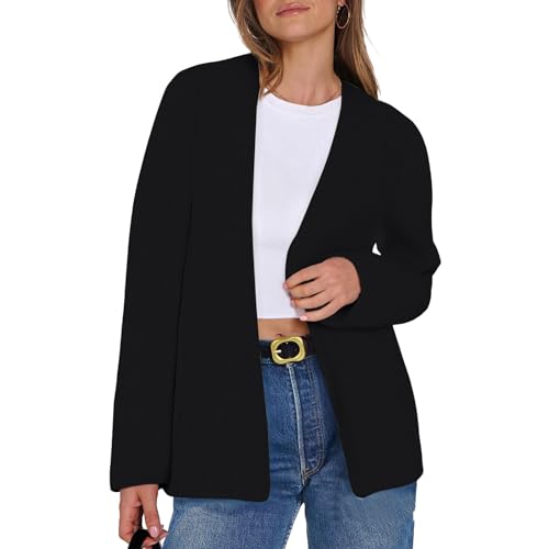Blazers for Women Casual Fall Open Front Long Sleeve Work Business Office Suit Dressy Lightweight Jackets Outfits3