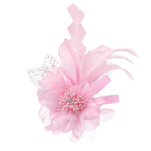 Image of Extra Large Flower Brooches for Women Lapel Pins Dainty Fabric Brooches Big Camellia Lady Flower Fascinator Hatpin Hair Clip for Wedding Prom Party Dance Banquet Ceremony Clothes Accessories Jewelry