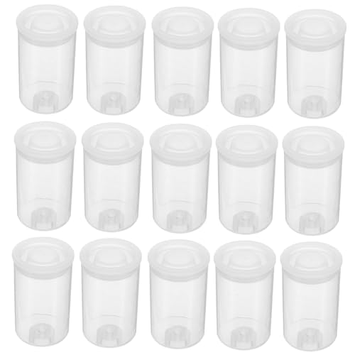 Tubos redondos transparentes reutilizables con tapa plástica para proteger accesorios