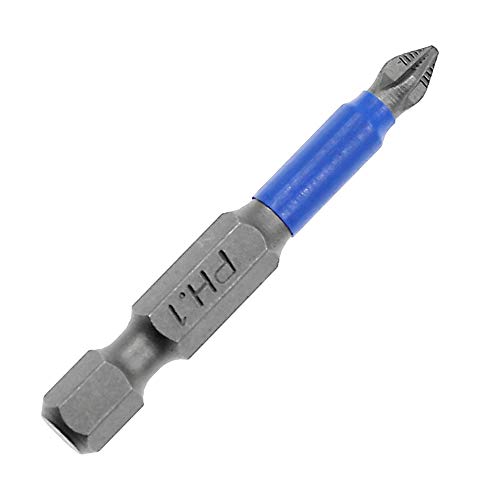 Amgiimor 10Pcs Magnetic Phillips Screwdriver Bits Set 2 Inch, 1 Non-Slip Cross Head Electric Screwdriver Bits Set 1/4