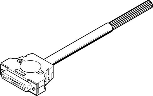 Festo 575417 Model NEBV-S1G25-K-2.5-N-LE25 Connecting Line
