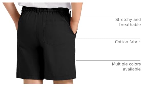 Image of KEREDA Boys Uniform Shorts Golf Dress Preppy School Shorts with Pockets