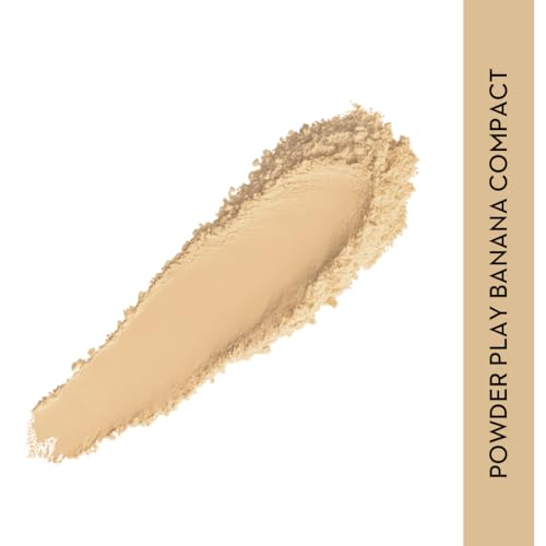 SUGAR Cosmetics - Powder Play - Beige - For Colour Correction or to Mask Shine Oil-Controlling, Smooth Application, Long Lasting Matte Finish Suitable For All Skin Types 6 g (Pack of 1) Banana Compact
