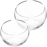 Conception transparente : le matériau en verre transparent de cette jardinière en verre vous permet de voir le niveau de vos plantes, pots de fleurs en verre, pot de fleurs rond en verre