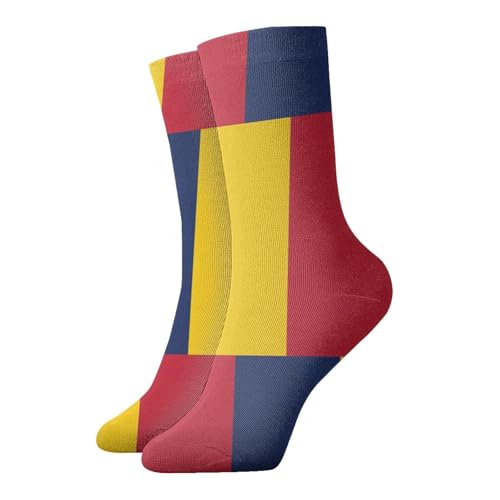 UVBDF Flag Of Tchad Chaussettes respirantes et confortables, anti-humidité pour un usage quotidien et la salle de sport