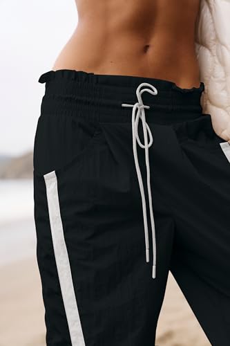 Loose Barrel Pants for Women Quick Dry Lightweight Hiking Travel Workout Running Comfy Lounge Pants with Pockets2