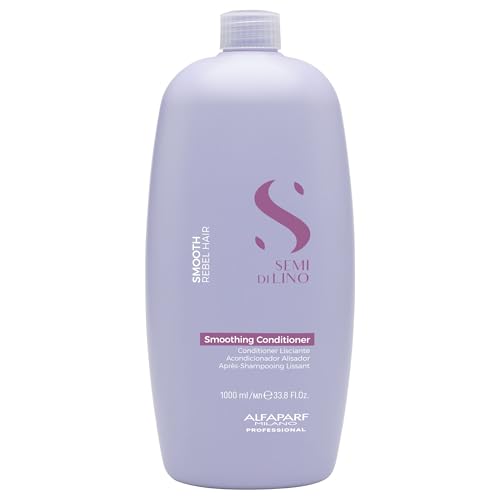 Image of ALFAPARF MILANO Smooth Floral Conditioner For All Hair Types For Frizzy And Rebel Hair-Detangles Hair-Controls Frizz-Straightens And Hydrates Hair Sulfate,Paraben And Paraffin Free-1000Ml,1 Count