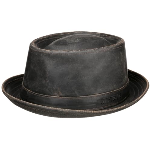 Stetson Odenton Pork Pie Chapeau Style Vintage Tissu UV 80+ Garniture Bandeau Unisexe Ete Hiver