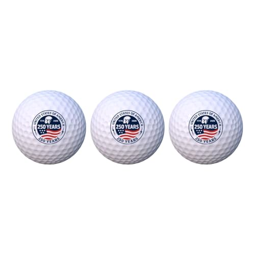USA 250th Anniversary Patriotic Golf Balls – Eagle Design